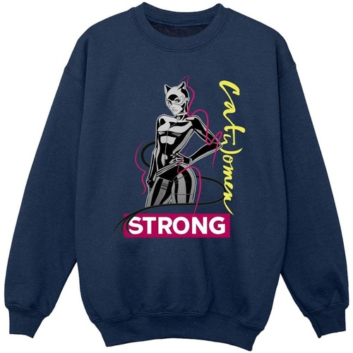 Vêtements Fille Sweats Dc Comics Batman Catwoman Strong Bleu