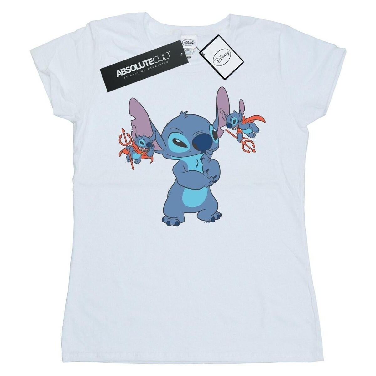 Vêtements Femme T-shirts manches longues Disney Lilo And Stitch Little Devils Blanc