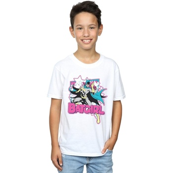 Vêtements Garçon T-shirts manches courtes Dc Comics Batgirl Leap Blanc