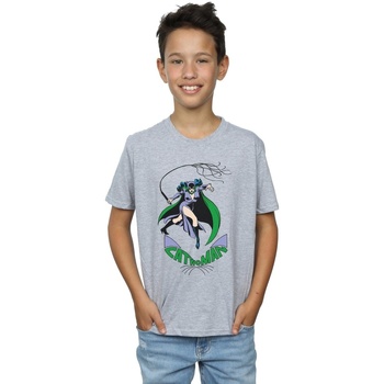 Vêtements Garçon T-shirts manches courtes Dc Comics Catwoman Whip Gris