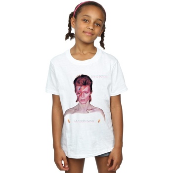 Vêtements Fille T-shirts manches longues David Bowie My Love For You Blanc