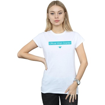 Vêtements Femme T-shirts manches longues Disney Aladdin Official Wish Granter Blanc