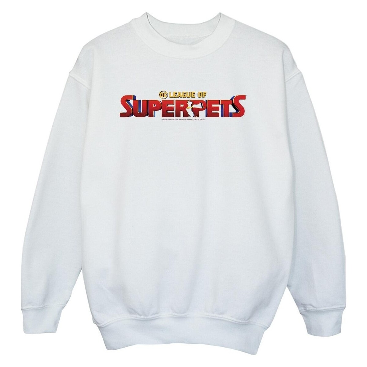 Vêtements Garçon Sweats Dc Comics DC League Of Super-Pets Movie Logo Blanc