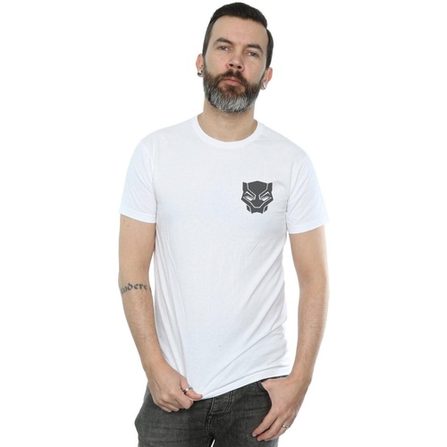 Vêtements Homme T-shirts manches longues Marvel Loints Of Holla Chest Print Blanc