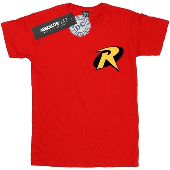Vêtements Garçon T-shirts manches courtes Dc Comics Batman Robin Logo Rouge