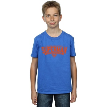 Vêtements Garçon T-shirts manches courtes Dc Comics Superman My Hero Bleu