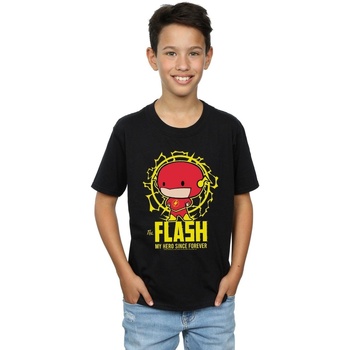 Vêtements Garçon T-shirts manches courtes Dc Comics Flash My Hero Since Forever Noir