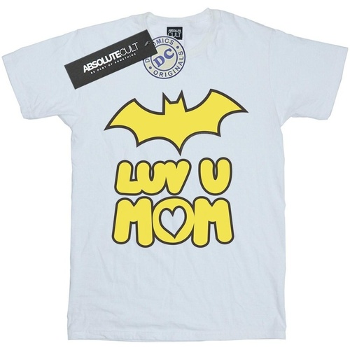 Vêtements Garçon T-shirts manches courtes Dc Comics Batgirl Luv You Mom Blanc