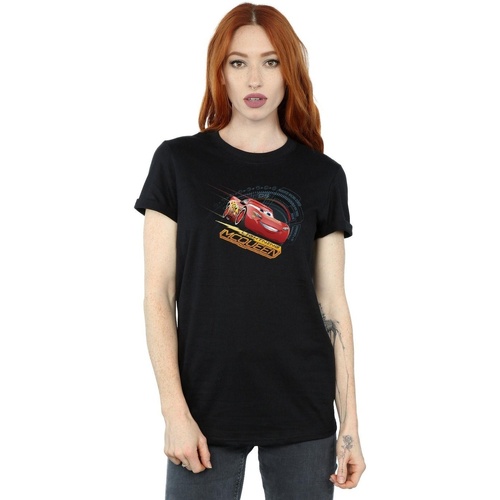Vêtements Femme T-shirts manches longues Disney Cars Lightning McQueen Noir
