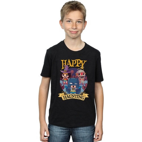 Vêtements Garçon T-shirts manches courtes Dc Comics Super Friends Happy Haunting Noir