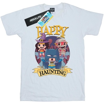 Vêtements Garçon T-shirts manches courtes Dc Comics Super Friends Happy Haunting Blanc
