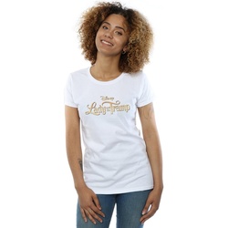 Vêtements Femme T-shirts manches longues Disney Lady And The Tramp Classic Logo Blanc