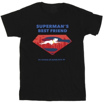 Vêtements Garçon T-shirts manches courtes Dc Comics DC League Of Super-Pets Superman's Best Friend Noir