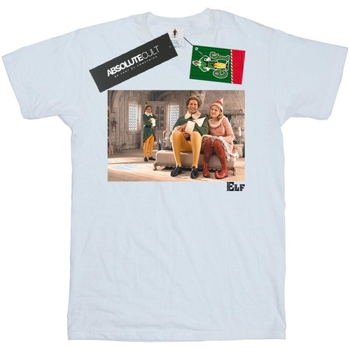 Vêtements Garçon T-shirts manches courtes Elf Family Blanc