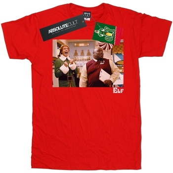 Vêtements Garçon T-shirts manches courtes Elf Christmas Store Cheer Rouge