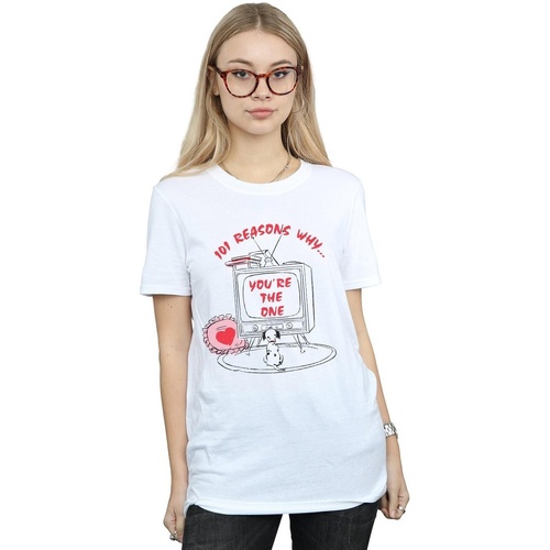 Vêtements Femme T-shirts manches longues Disney 101 Dalmatians TV Blanc