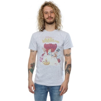 Vêtements Homme T-shirts manches longues Disney Alice In Wonderland Retro Poster Gris