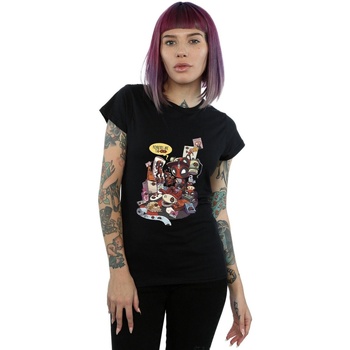 Vêtements Femme T-shirts manches longues Marvel Deadpool Merchandise Royalties Noir