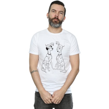 Vêtements Homme T-shirts manches longues Disney 101 Dalmatians Family Blanc