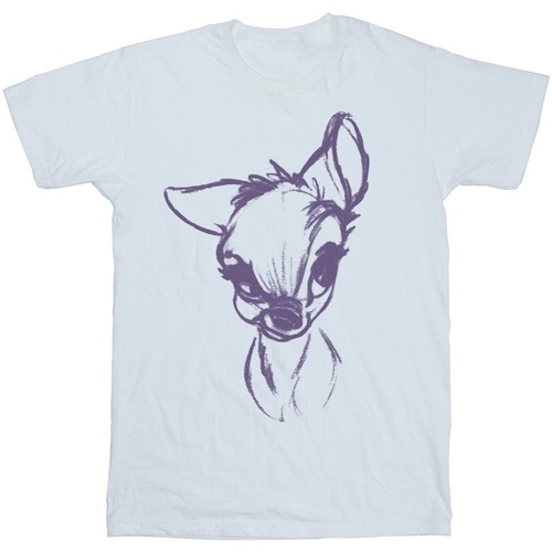 Vêtements Femme T-shirts manches longues Disney Bambi Mood Blanc