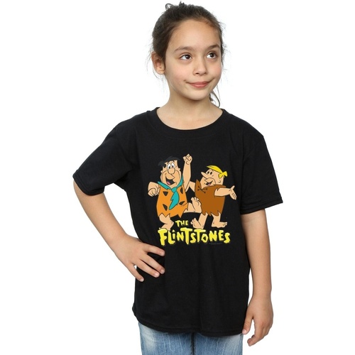 Vêtements Fille T-shirts manches longues The Flintstones Fred And Barney Noir