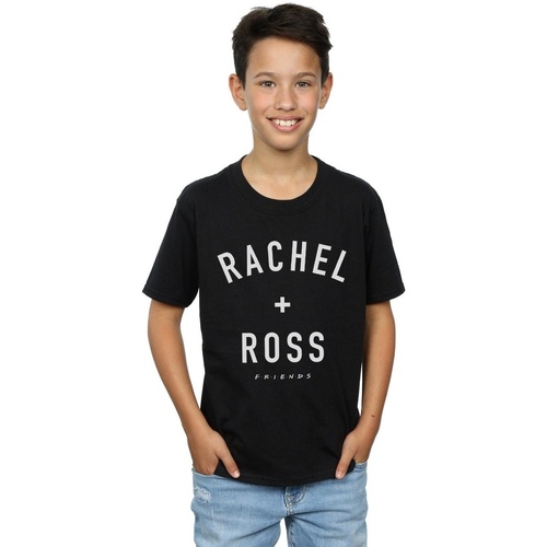 Vêtements Garçon T-shirts manches courtes Friends Rachel And Ross Text Noir