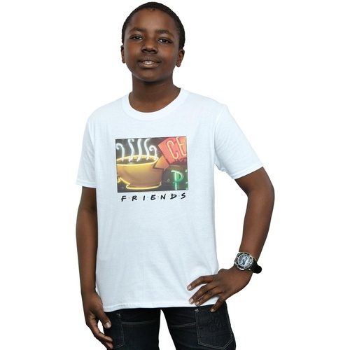 Vêtements Garçon T-shirts manches courtes Friends Central Perk Homage Blanc