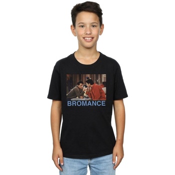 Vêtements Garçon T-shirts manches courtes Friends Joey And Ross Bromance Noir
