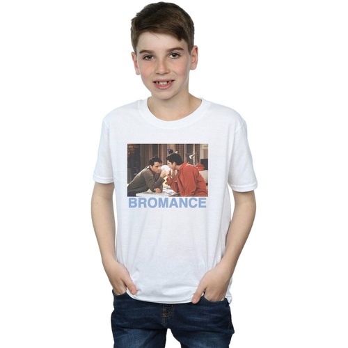 Vêtements Garçon T-shirts manches courtes Friends Joey And Ross Bromance Blanc