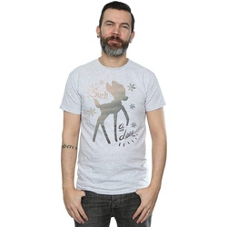 Vêtements Homme T-shirts manches longues Disney Bambi Winter Deer Gris