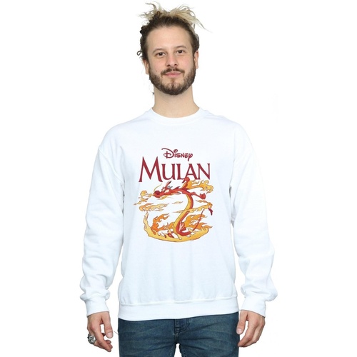 Vêtements Homme Sweats Disney Mulan Mushu Dragon Fire Blanc