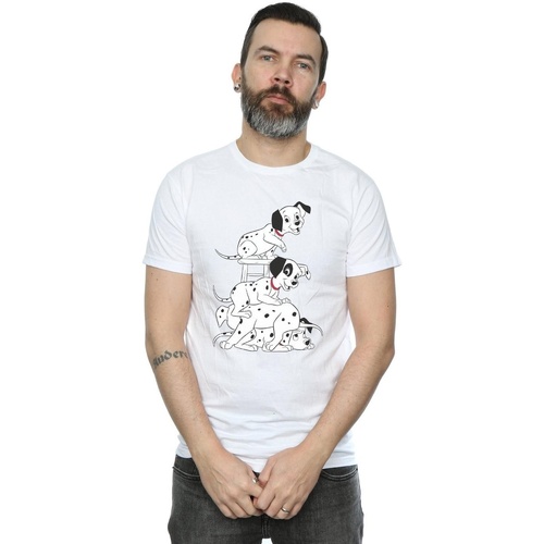 Vêtements Homme T-shirts manches longues Disney 101 Dalmatians Chair Blanc