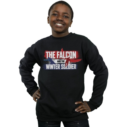 Vêtements Garçon Sweats Marvel The Falcon And The Winter Soldier Action Logo Noir