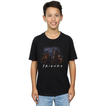 Vêtements Garçon T-shirts manches courtes Friends Night Skyline Noir