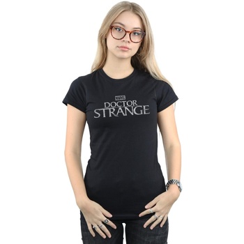 Vêtements Femme T-shirts manches longues Marvel Doctor Strange Logo Noir