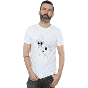 Vêtements Homme T-shirts manches longues Disney Villains Wicked Women Blanc