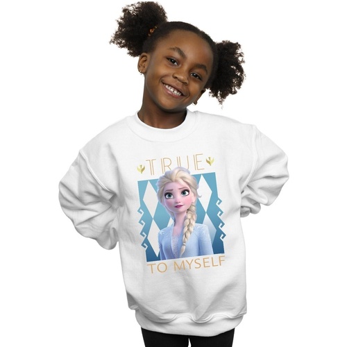 Vêtements Fille Sweats Disney Frozen 2 Elsa True To Myself Blanc