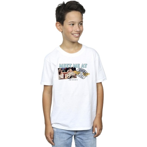 Vêtements Garçon T-shirts manches courtes Friends Meet Me At Central Perk Blanc