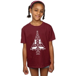 Vêtements Fille T-shirts manches longues Disney Frozen Christmas Tree Multicolore