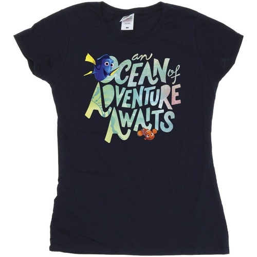 Vêtements Femme T-shirts manches longues Disney Finding Dory Ocean Of Adventure Bleu