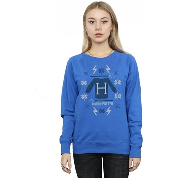 Vêtements Femme Sweats Harry Potter Christmas Knit Bleu
