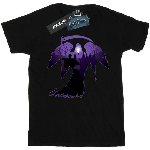 Vêtements Garçon T-shirts manches courtes Harry Potter Graveyard Silhouette Noir