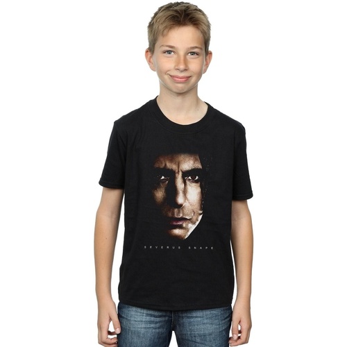 Vêtements Garçon T-shirts manches courtes Harry Potter Severus Snape Portrait Noir