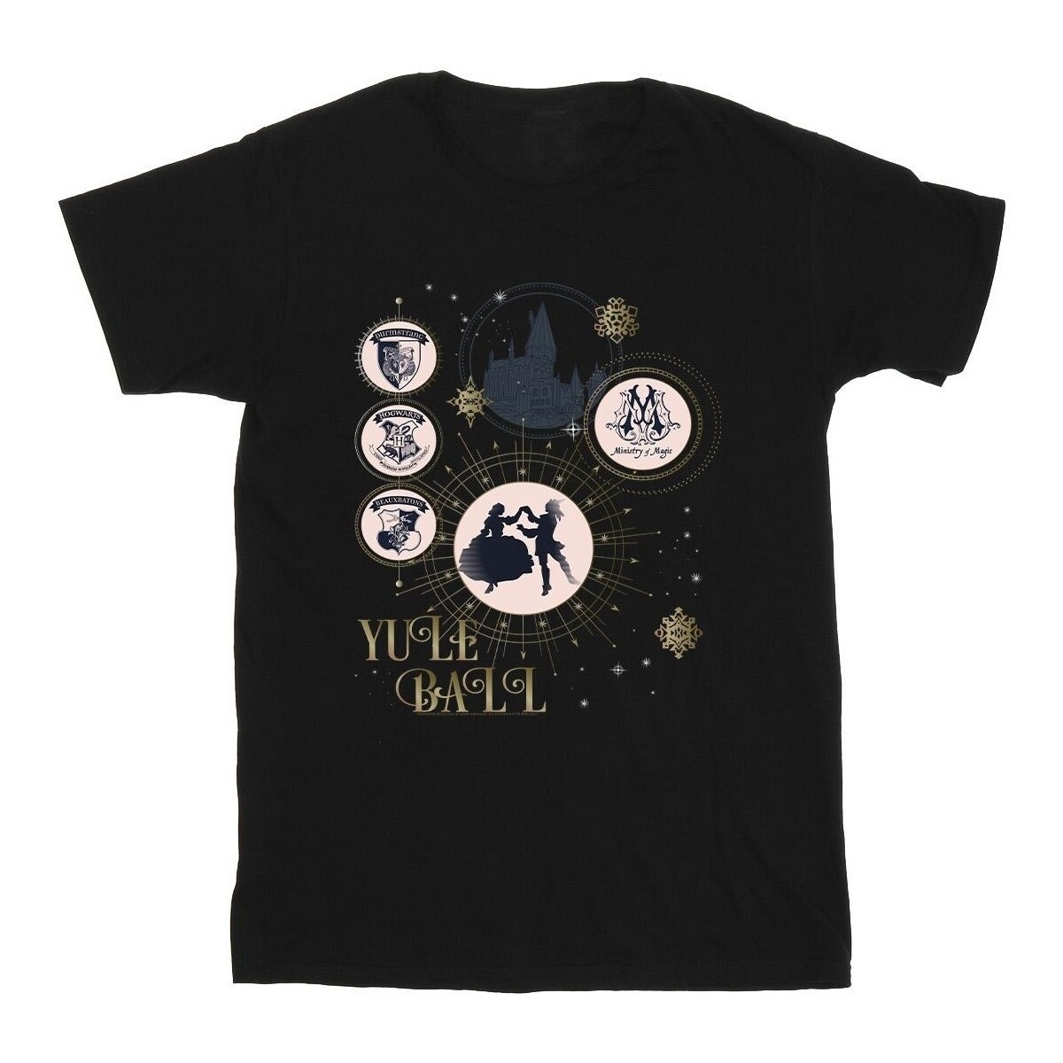Vêtements Garçon T-shirts manches courtes Harry Potter Yule Ball Noir