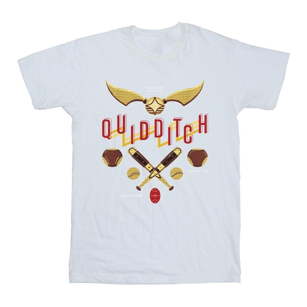 Vêtements Garçon T-shirts manches courtes Harry Potter Quidditch Golden Snitch Blanc