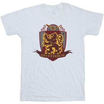 Vêtements Fille T-shirts manches longues Harry Potter Gryffindor Chest Badge Blanc
