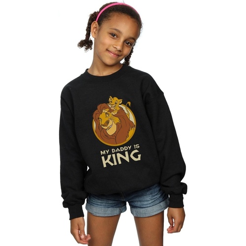 Vêtements Fille Sweats Disney The Lion King My Daddy Is King Noir
