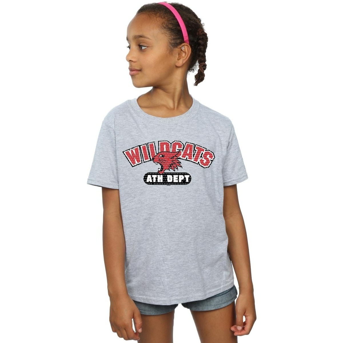 Vêtements Fille T-shirts manches longues Disney High School Musical The Musical Wildcats Athletic Gris