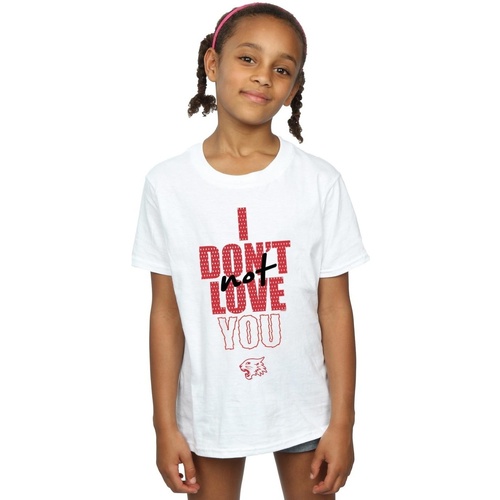 Vêtements Fille T-shirts manches longues Disney High School Musical The Musical Not Love You Blanc