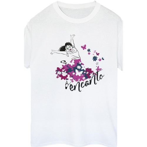 Vêtements Femme T-shirts manches longues Disney Encanto Mirabel Flower Blanc